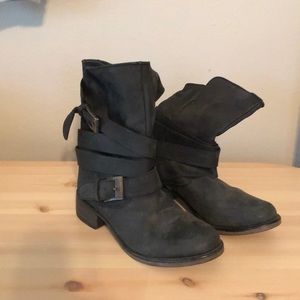 Steve Madden Black Leather Boots